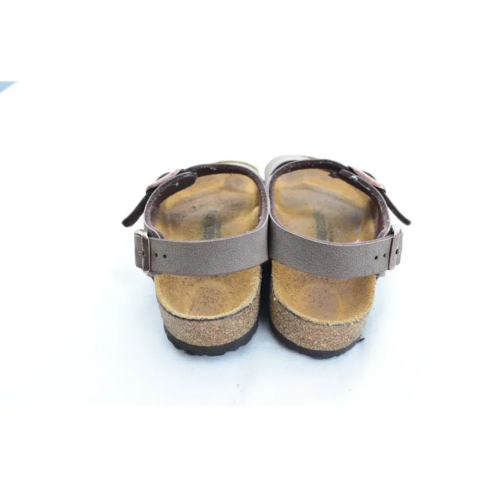 Birkenstock Kids Brown Three-Strap Sandals
